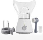 Bella Ciao Face Steamer, 11 Pc Facial Kit, Home Spa Kit, Gray/White