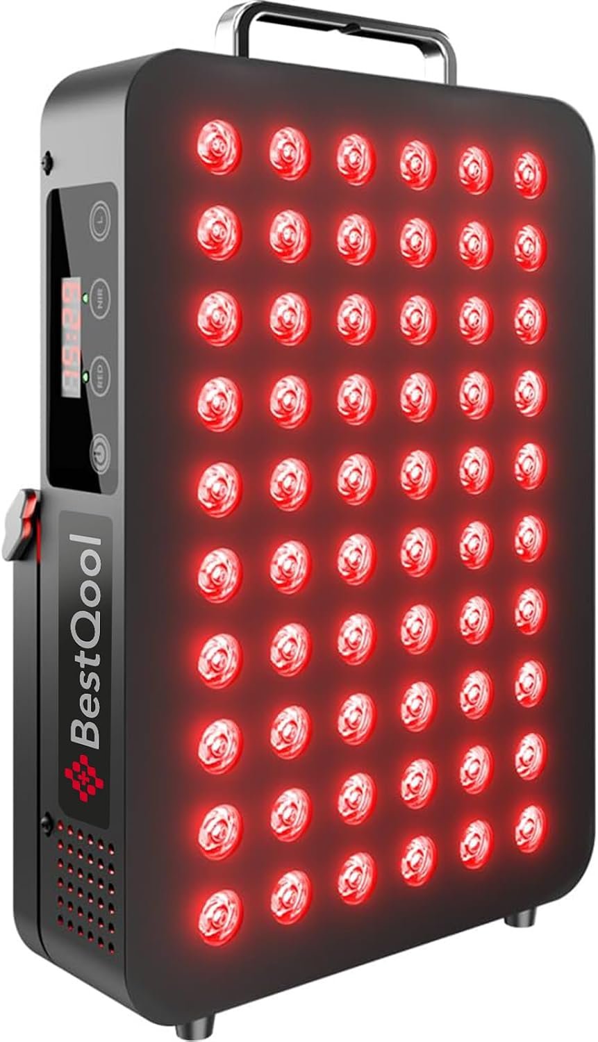 BestQool Red Light Therapy Panel, 660nm Red & 850nm Infrared Light, 105W BestQool Red Light Therapy Panel, 660nm Red & 850nm Infrared Light, 105W