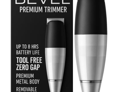Bevel Cordless Beard Trimmer for Men, 6 Hour Rechargeable Battery