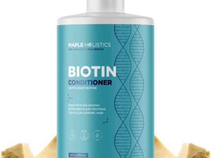 Biotin Conditioner for Thinning Hair – Volumizing Conditioner for Fine Thin & Weak Hair – Sulfate Paraben & Silicone Free with Nourishing Plant Proteins Argan Oil Green Tea & B Vitamins (25 Fl Oz)