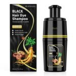 Black Hair Dye Shampoo 3 in 1, Hair Color Shampoo for Cover Grey Hair