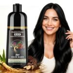 Black Hair Dye Shampoo 3-in-1 for Gray Coverage