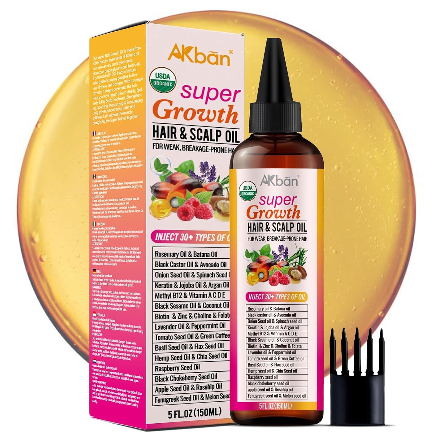 Blend of Rosemary Oil with Castor, Batana Oil for Hair Blend of Rosemary Oil with Castor, Batana Oil for Hair Growth & Scalp Oil