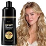 Blonde Brown Hair Dye Shampoo, 3 IN 1 Semi-Permanent Color Shampoo