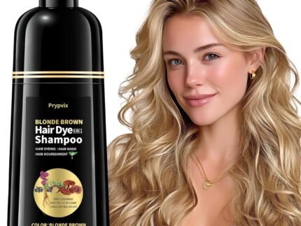Blonde Brown Hair Dye Shampoo, 3 IN 1 Semi-Permanent Color Shampoo