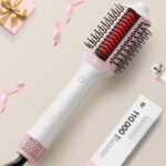 Blow Dryer Brush Hair Straightener | High-Speed 2-in-1 Hair Styler One Step Hot Air Brush Hair Dryer Volumizer with Straightening Comb for Silky Smooth 110000 RPM