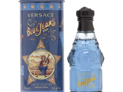 Blue Jeans by Versace for Men 2.5 oz Eau de Toilette Spray