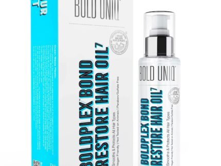 Boldplex 7 Hair Oil for Dry & Damaged Hair – Adds Shine, Strengthens, Smooths Split Ends & Frizz, Moisturizes & Nourishes. Weightless Hair Treatment Oil For Curly, Frizzy & Coarse Hair – 3.38 FlOz