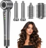 Bopcal Hot Air Styler Wrap, Multi Hair Styler Dryer Brush, 110,000 RPM Fast Drying Hair Dryer Brush with Auto Curling, No Heat Damage Ionic Styler for Curl, Straighten & Volume