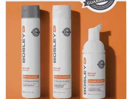 BosleyMD BosRevive Color-Safe Hair Care Kit for Thinning Hair, Starter Size (30 Days) – Shampoo, Conditioner & Thickening Treatment with Biotin, Panthenol & Botanical Extracts
