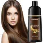 Brown Hair Dye Shampoo 100% Gray Hair Coverage 3 in 1 Hair Color Shampoo