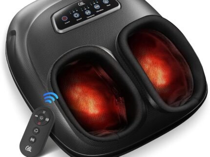 CILI 2026 Upgraded 4-in-1 Heated Foot Massager with Shiatsu, Compression & Vibration, Gifts for Women Men,Feet Massager Machine with Remote Control, Deep Kneading, Fits Big Feet 14 Men