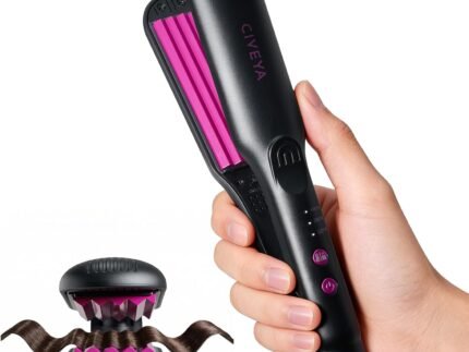 CIVEYA Hair Volumizing Iron, Root Lifter Micro Crimper Hair Tool for Volume, 3 Adjustable Temps, Fast Heat Up, Worldwide Voltage