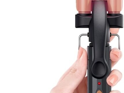 CIVEYA Hair Waver for Short Hair, 1/2 Inch Mini Crimping Iron for Tight Beach Waves, Small Crimper with Argan Oil Infuse Barrels, Easy to Use