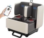 COMFIER 2-in-1 Shiatsu Foot Massager&Foot Rest,Foot and Calf Massager with APP Control,Heated Feet Massager for Foot Pain Relief,Gifts for Men Women
