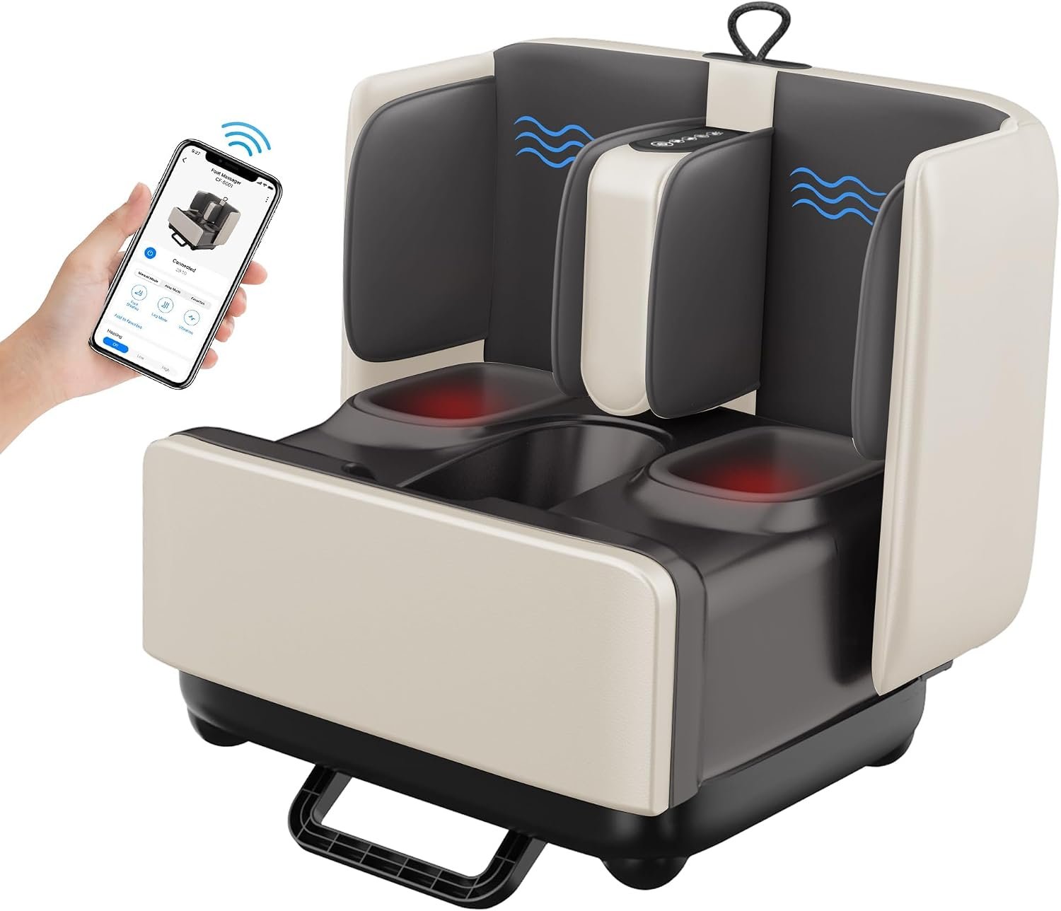 COMFIER 2-in-1 Shiatsu Foot Massager&Foot Rest,Foot and Calf Massager with APP Control,Heated Feet Massager for Foot Pain Relief,Gifts for Men Women COMFIER 2-in-1 Shiatsu Foot Massager&Foot Rest,Foot and Calf Massager with APP Control,Heated Feet Massager for Foot Pain Relief,Gifts for Men Women