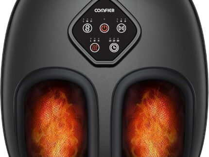 COMFIER 2026 Shiatsu Foot Massager with Heat,Compression,Kneading &Rolling,Foot Massager for Neuropathy,Plantar Fasciitis,Upgraded for Larger Feet Machine(Size 14),Home or Office,for Men Women