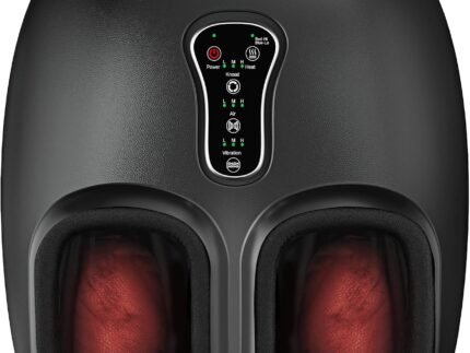 COMFIER Shiatsu Foot Massager with Heat,Vibration,Rolling Compression,Feet Massager for Plantar Fasciitis,Neuropathy Pain,Home Office Use,Fits Size up to 13IN,for Dad,Mom