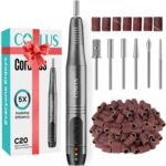 COSLUS C20 Cordless Nail Drill Electric File, All-in-One Kit, Grey