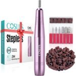 COSLUS C40 Electric Nail Drill Professional, Precise Speed Dial, Purple