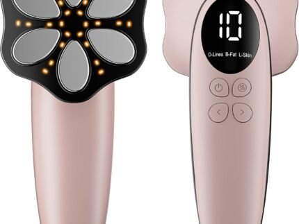 Cellulite Massage Tool – Body Sculpting Machine, Electric Body Toning & Cellulite Massager with Heating Skin Tightening for Home Use, Cellulite Remover for Belly, Legs, Belly, Arms, Buttocks (Pink)