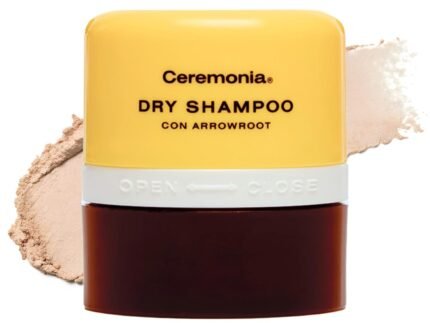 Ceremonia Dry Shampoo con Arrowroot | Oil-Absorbing Powder, 0.35 oz