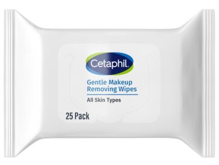 Cetaphil Gentle Makeup Remover Face Wipes, Fragrance Free, 25 Count
