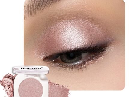 Champagne Shimmer Cream Eyeshadow, Light Gold Sheer Metallic Glow Glitter Eye Shadow for Mature Skin, Lightweight Blendable, Subtle Shimmer, Crease-Proof, Vegan & Cruelty-Free Sombras para Ojos