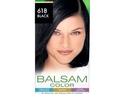 Clairol Balsam Permanent Hair Dye, 618 Black | Pack of 1