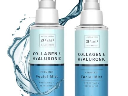 Clear Beauty Hyaluronic Acid & Collagen Face Mist – Dermatologist Tested, Moisturizes & Tones Skin, Anti-Aging, Natural Ingredients, Cruelty-Free Korean Skin Care – All Skin Types – 4 OZ (2 Pack)