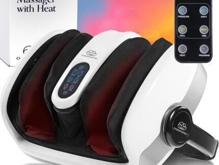 Cloud Massage Shiatsu Foot Massager with Heat, Standard Size, White