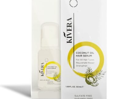 Coconut Oil Hair Serum – Hair Growth Serum for Rejuvenate & Strengthen Hair – Anti Frizz Hair Serum for Damaged Hair – Hair Oil Serum for Men & Women, 1 Pack