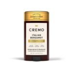 Cremo Deodorant & Antiperspirant for Men, Italian Bergamot, 2.65 oz