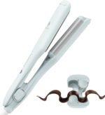Curling Iron Hair Crimper Waver, MiroPure Waves Curling Wand 1 inch with 30S Fast Heating & PTC Heater, Deep Waver Hair Curler for Women, Dual Voltage, Blue