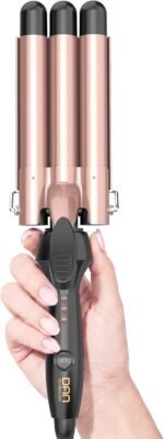 DAN Technology Mini Hair Crimper,3 Barrel Curling Iron