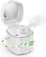 DAROMA Nano Ionic Facial Steamer with Adjustable Nozzle & Mirror – Advanced Home Spa Tool for Deep Cleansing & Hydration Support, Ideal Skincare Gift for Women