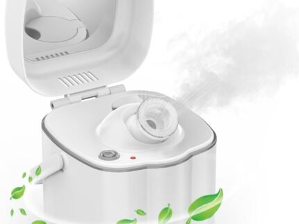 DAROMA Nano Ionic Facial Steamer with Adjustable Nozzle & Mirror – Advanced Home Spa Tool for Deep Cleansing & Hydration Support, Ideal Skincare Gift for Women