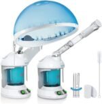 DENFANY 2 in 1 Hair & Facial Steamer Extendable 360° Arm for Home or Salon