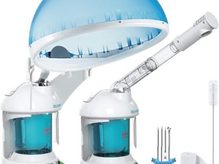DENFANY 2 in 1 Hair & Facial Steamer Extendable 360° Arm for Home or Salon