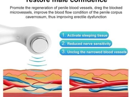 DKULMN Portable Shockwave Therapy Machine for Home Use, Portable Silent Shockwave Therapy Machine