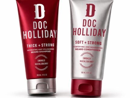 DOC HOLLIDAY Thick + Soft Shampoo & Conditioner Set, Smoked Huckleberry