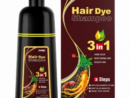 Dark Brown Hair Dye Shampoo Color Shampoo for Gray Coverage for Women Men