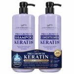 Dead Sea Collection Shampoo and Conditioner Set for Strengthening and Volume – Pure Dead Sea Minerals and Keratin – Hair Care – Nutrition, Repair and Shine – Pack of 2 (33.8 & 30.6 Fl. Oz)