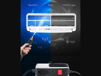 Decdeal Handheld Steam Cleaner Pressurized with Brush Heads and Gloves