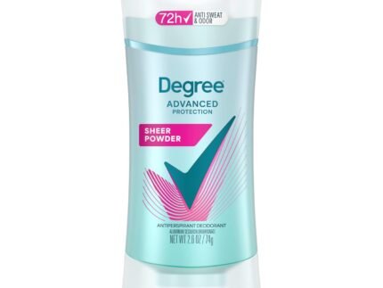 Degree Advanced Protection Antiperspirant Deodorant Sheer Powder for 72-Hour Sweat & Odor Control for Women, with Body Heat Activated Technology, 2.6 oz