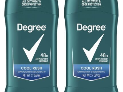 Degree Men Original Antiperspirant Cool Rush Twin Pack Sweat 2 Pack 2.7 oz