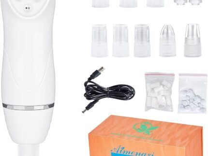 Diamond Microdermabrasion Machine Professional Blackhead Remover Vacuum Upgraded Facial Pore Cleaner Electric USB with 8 Probes Blackhead Remover Skincare Tool