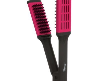 Diane Ceramic Double-Sided Straightening Hair Brush with Nylon Bristles