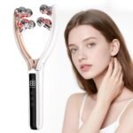 Doge&Vollar Face Roller Massager, Jaw & Tmj Massager for Lymphatic Drainage, Face Sculpting Tool with Vibration & Heating, Relaxation Gift for Home & Travel Use