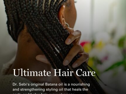 Dr. Sebi’s Batana Oil for Hair Growth – 100% Natural Hair Oil with Coconut and Olive – Supports Scalp Health and Stronger Hair – Plant-Based Formula – 1 Month Supply (4 fl oz)